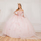 Elegant Cape Sleeve Quinceanera Dress by Cinderella Couture USA AS8075J