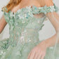 Elegant Cape Sleeve Quinceanera Dress by Cinderella Couture USA AS8075J