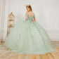 Elegant Cape Sleeve Quinceanera Dress by Cinderella Couture USA AS8075J