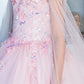 Cinderella Couture USA AS8075 Floral Off Shoulder Mini Quince
