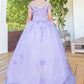 Cinderella Couture USA AS8075 Floral Off Shoulder Mini Quince