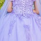 Cinderella Couture USA AS8075 Floral Off Shoulder Mini Quince