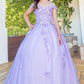 Cinderella Couture USA AS8075 Floral Off Shoulder Mini Quince
