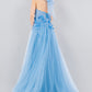 3D Floral Halter A-Line Slit Party Dress by Cinderella Couture USA AS8076J
