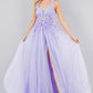 3D Floral Halter A-Line Slit Party Dress by Cinderella Couture USA AS8076J