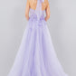 3D Floral Halter A-Line Slit Party Dress by Cinderella Couture USA AS8076J