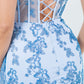 Butterfly Glitter Sheath Leg Slit Party Dress by Cinderella Couture USA AS8079J