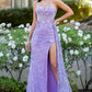 Butterfly Glitter Sheath Leg Slit Party Dress by Cinderella Couture USA AS8079J