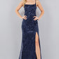 Sequin Straight Across Neckline Party Dress by Cinderella Couture USA AS8081J
