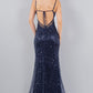 Sequin Straight Across Neckline Party Dress by Cinderella Couture USA AS8081J