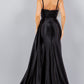 Strapless Beaded Satin Leg Slit Party Dress by Cinderella Couture USA AS8082J