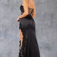 Fitted 3D Floral Sleeveless Slit Party Dress by Cinderella Couture USA AS8085J