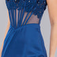 Fitted 3D Floral Sleeveless Slit Party Dress by Cinderella Couture USA AS8085J