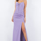 Fitted Sweetheart Corset Leg Slit Party Dress by Cinderella Couture USA AS8090J