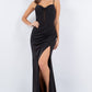 Fitted Sweetheart Corset Leg Slit Party Dress by Cinderella Couture USA AS8090J
