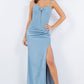 Fitted Sweetheart Corset Leg Slit Party Dress by Cinderella Couture USA AS8090J