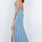 Fitted Sweetheart Corset Leg Slit Party Dress by Cinderella Couture USA AS8090J
