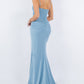 Fitted Sweetheart Corset Leg Slit Party Dress by Cinderella Couture USA AS8090J