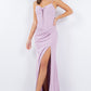 Fitted Sweetheart Corset Leg Slit Party Dress by Cinderella Couture USA AS8090J