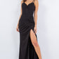 Fitted Sleeveless Corset Slit Party Dress by Cinderella Couture USA AS8091J