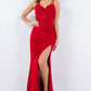 Fitted Sleeveless Corset Slit Party Dress by Cinderella Couture USA AS8091J