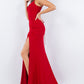 Fitted Sleeveless Corset Slit Party Dress by Cinderella Couture USA AS8091J