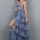 Embroidered Sweetheart Neckline Party Dress by Cinderella Couture USA AS8093J
