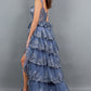 Embroidered Sweetheart Neckline Party Dress by Cinderella Couture USA AS8093J