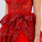 Embroidered Sweetheart Neckline Party Dress by Cinderella Couture USA AS8093J