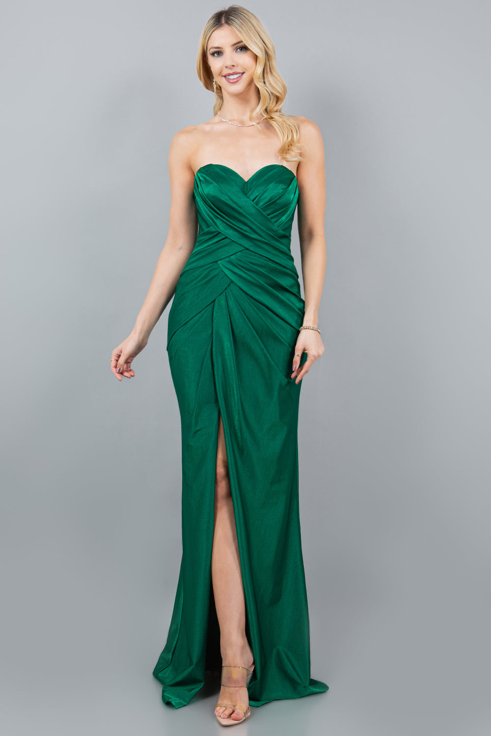 Strapless Sweetheart Neckline Sheath Party Dress by Cinderella Couture USA AS8095J
