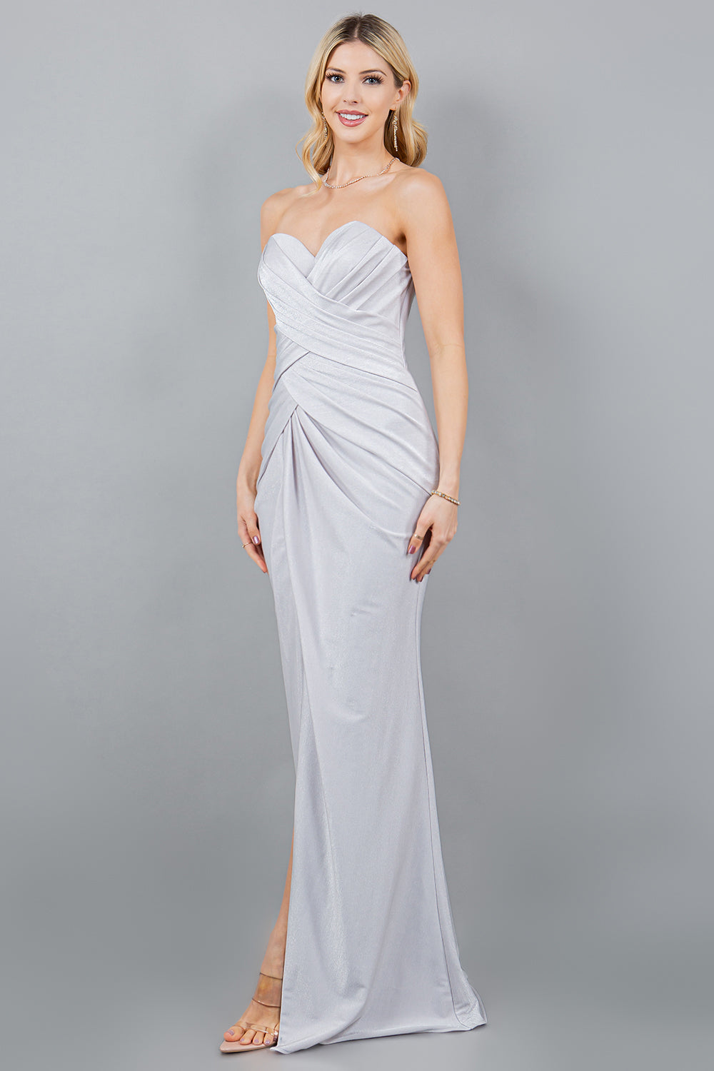 Strapless Sweetheart Neckline Sheath Party Dress by Cinderella Couture USA AS8095J