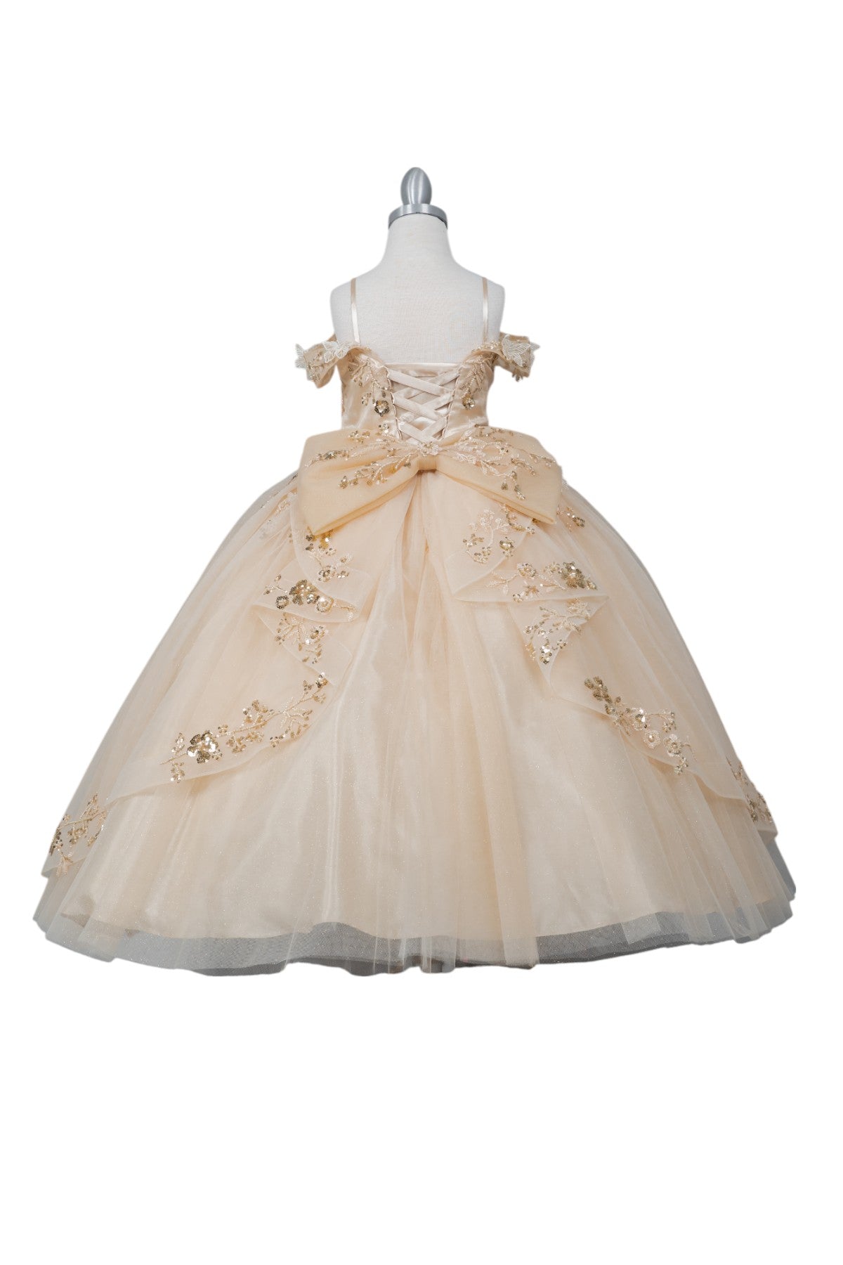 Embroidered Sweetheart Neckline A-Line Girl Communion Dress by Cinderella Couture USA AS8111