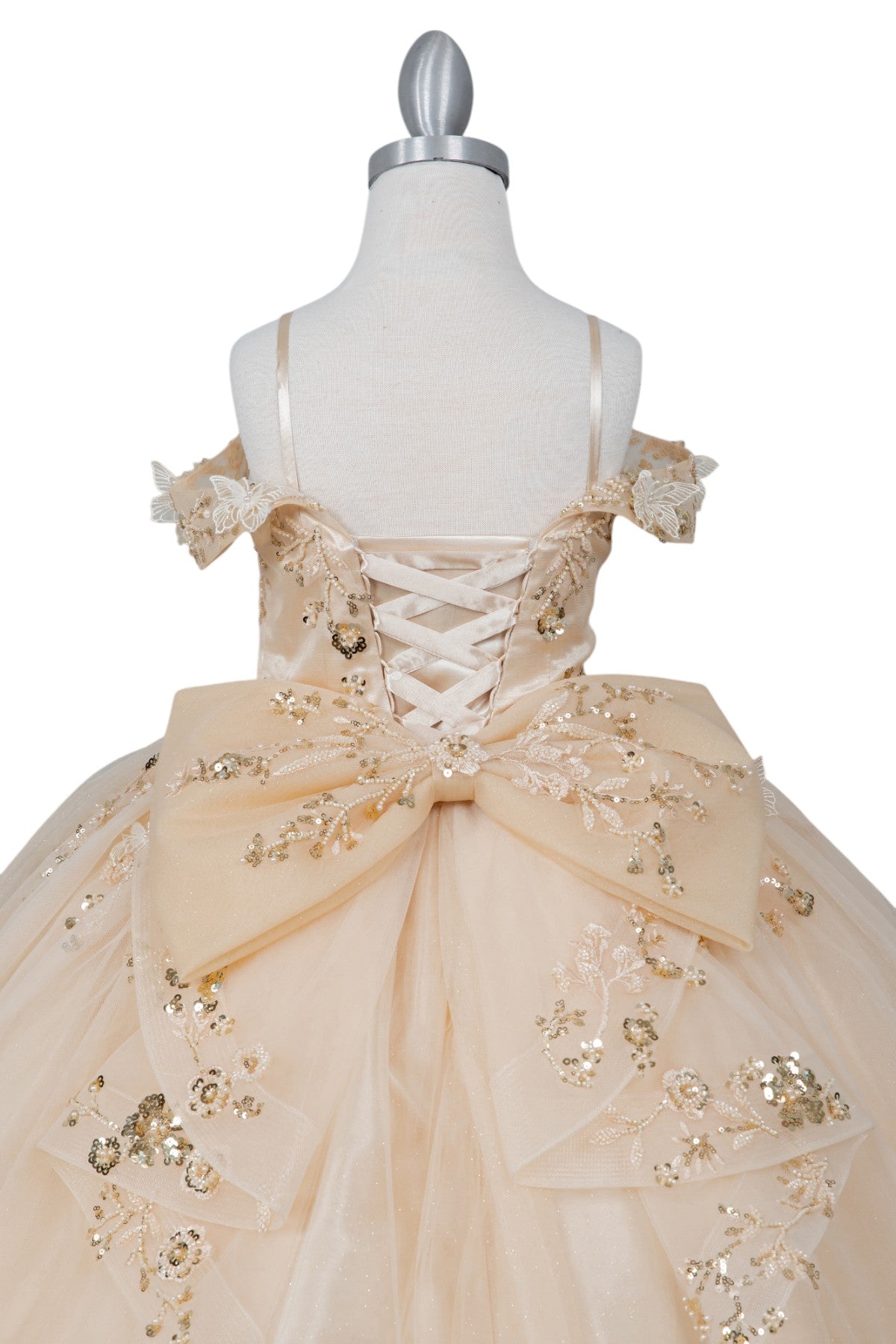 Embroidered Sweetheart Neckline A-Line Girl Communion Dress by Cinderella Couture USA AS8111
