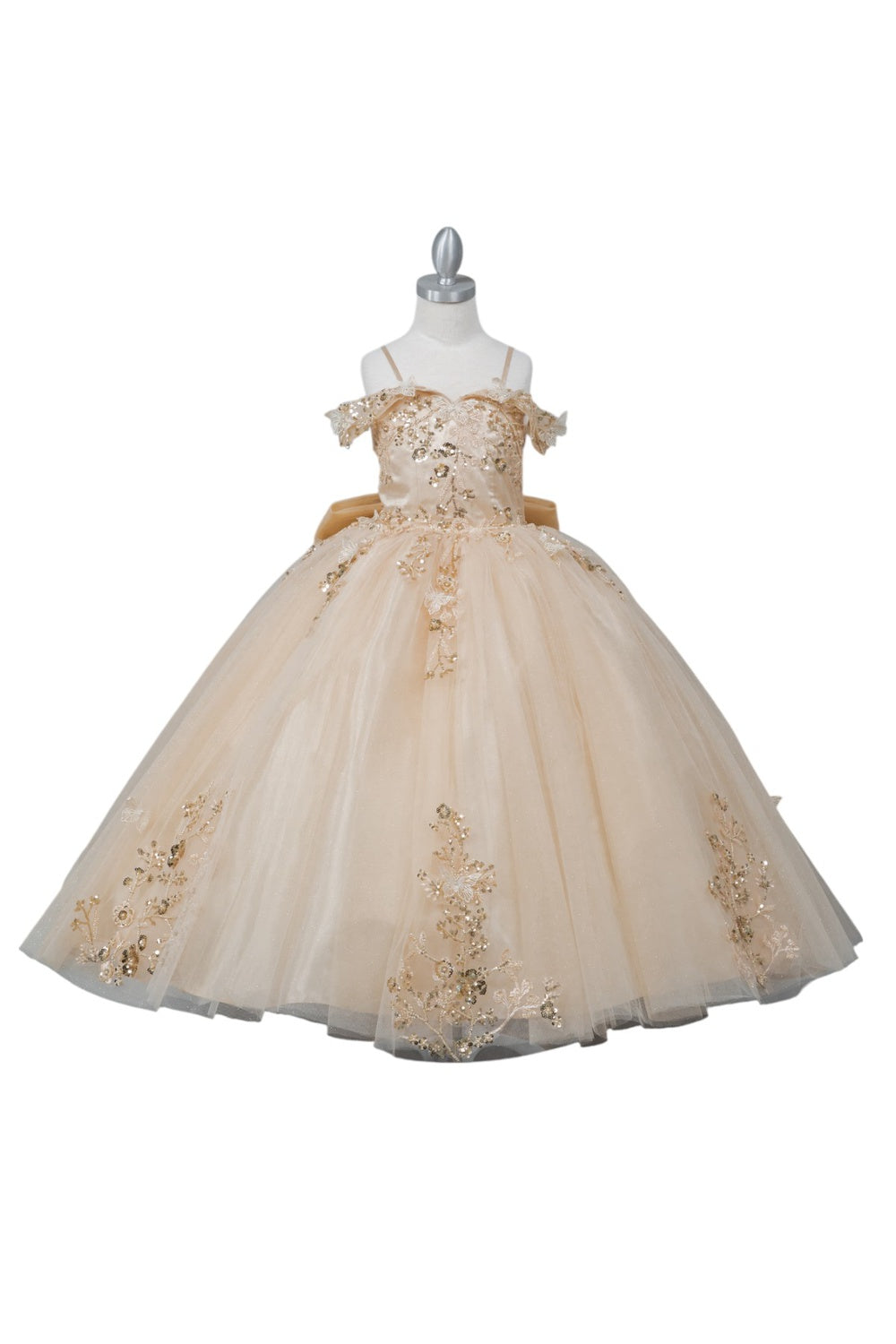 Embroidered Sweetheart Neckline A-Line Girl Communion Dress by Cinderella Couture USA AS8111