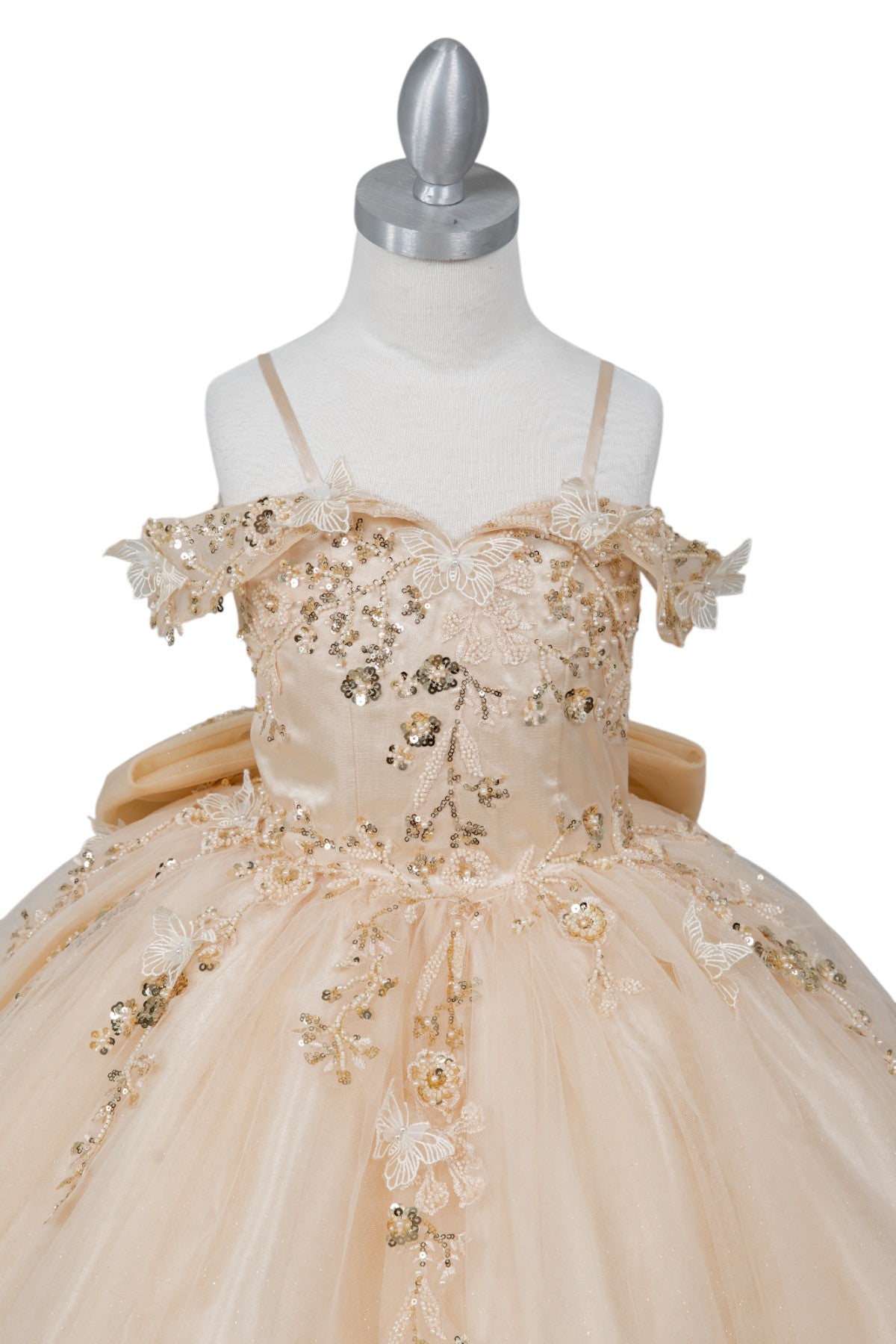 Embroidered Sweetheart Neckline A-Line Girl Communion Dress by Cinderella Couture USA AS8111