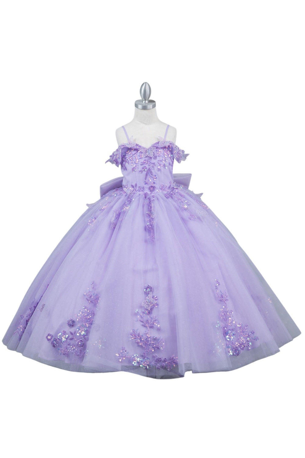 Embroidered Sweetheart Neckline A-Line Girl Communion Dress by Cinderella Couture USA AS8111