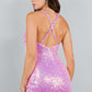 Fitted Slit Sweetheart Neckline Short Party Dress by Cinderella Couture USA AS8113J