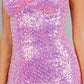 Fitted Slit Sweetheart Neckline Short Party Dress by Cinderella Couture USA AS8113J