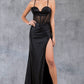 Fitted Beautiful Leg Slit Party Dress by Cinderella Couture USA AS8116J
