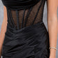 Fitted Beautiful Leg Slit Party Dress by Cinderella Couture USA AS8116J