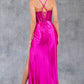 Fitted Beautiful Leg Slit Party Dress by Cinderella Couture USA AS8116J