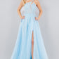 Sequin Tulle A-Line Leg Slit Party Dress by Cinderella Couture USA AS8118J