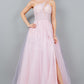 Sequin Tulle A-Line Leg Slit Party Dress by Cinderella Couture USA AS8118J