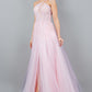 Sequin Tulle A-Line Leg Slit Party Dress by Cinderella Couture USA AS8118J