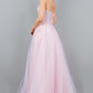Sequin Tulle A-Line Leg Slit Party Dress by Cinderella Couture USA AS8118J