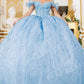 Off Shoulder Butterfly Quinceanera Dress by Cinderella Couture USA AS8120J