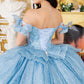 Off Shoulder Butterfly Quinceanera Dress by Cinderella Couture USA AS8120J