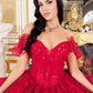 Off Shoulder Butterfly Quinceanera Dress by Cinderella Couture USA AS8120J