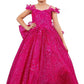 Layered Tulle with Tiered Train Girl Communion Dress by Cinderella Couture USA AS8120