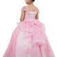 Layered Tulle with Tiered Train Girl Communion Dress by Cinderella Couture USA AS8120
